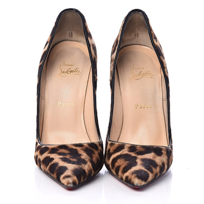 Christian Louboutin Pony Hair So Kate 120 Pumps 39 Leopard Black 2 of 12