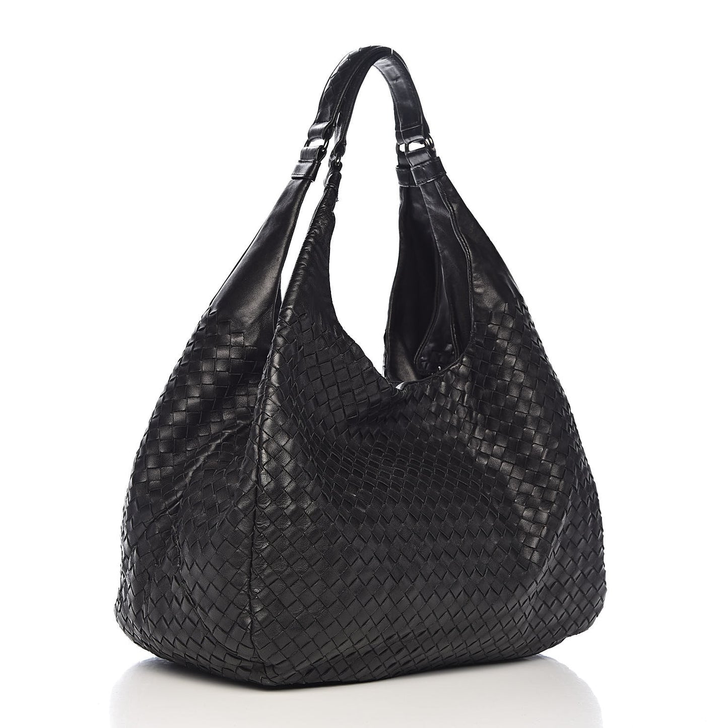 Nappa Intrecciato Large Campana Black