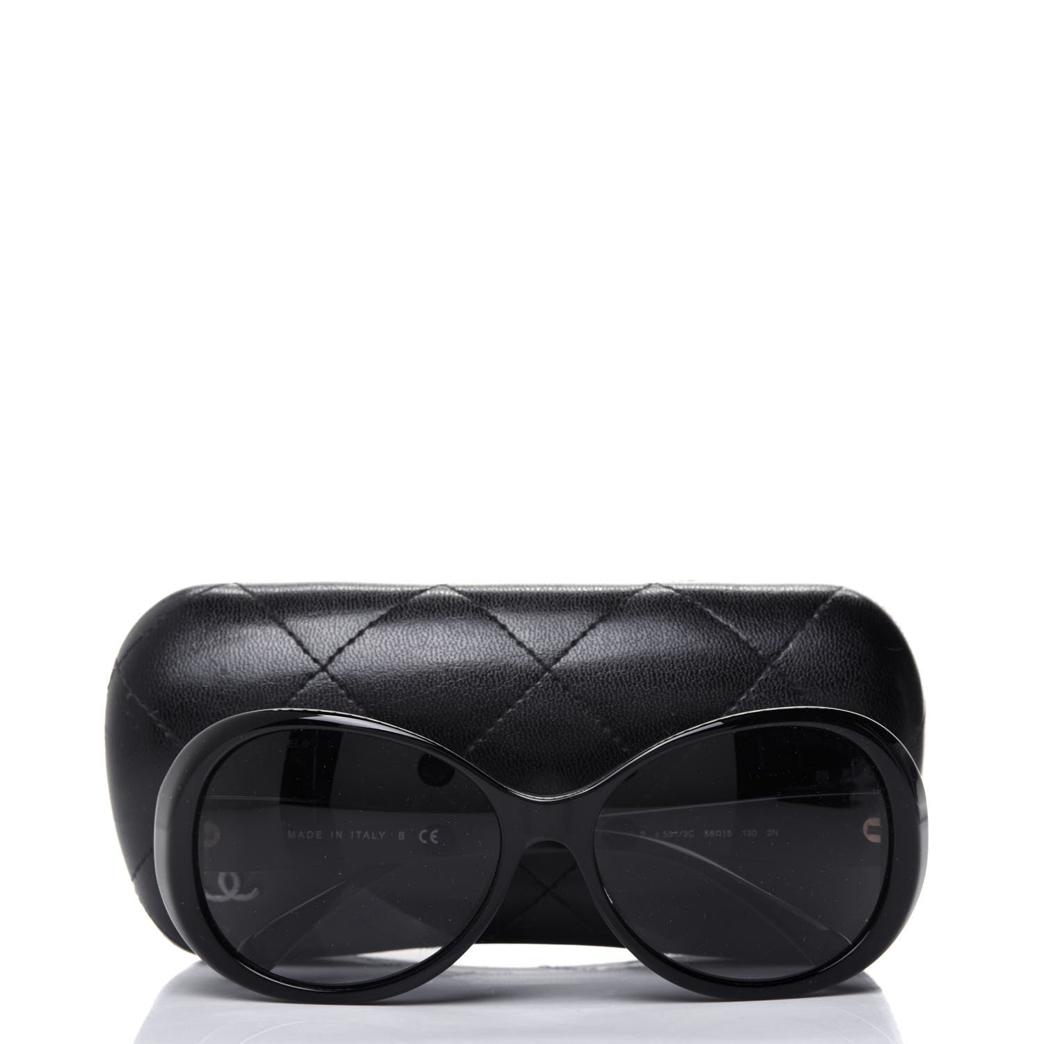 Chanel Acetate CC Sunglasses 5165-B Black 8 of 8