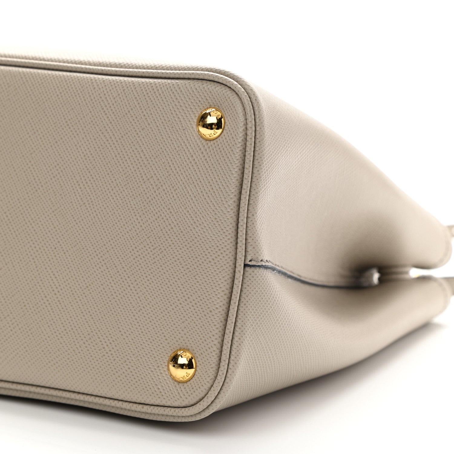 Prada Saffiano Cuir Medium Double Bag Pomice Bluette 10 of 11