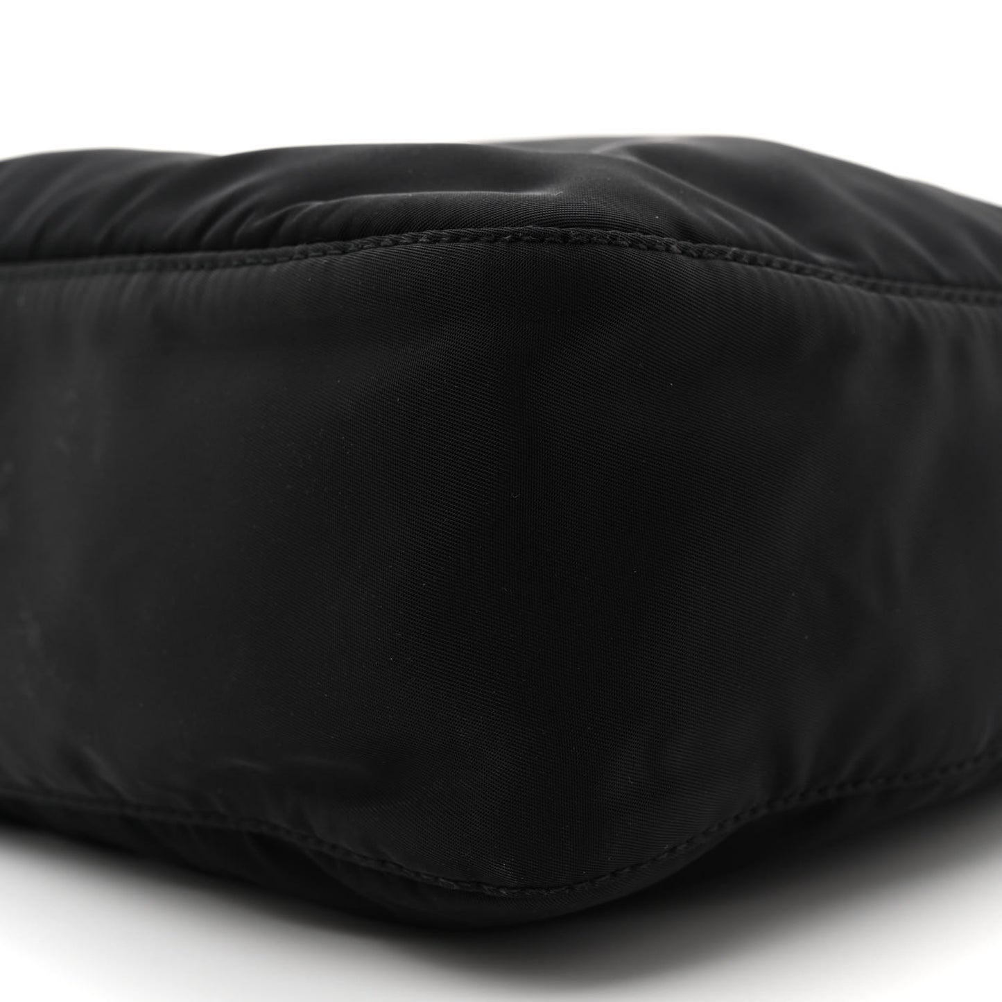 Re-Nylon Vela Saffiano Pocket Double Zip Messenger Bag Black