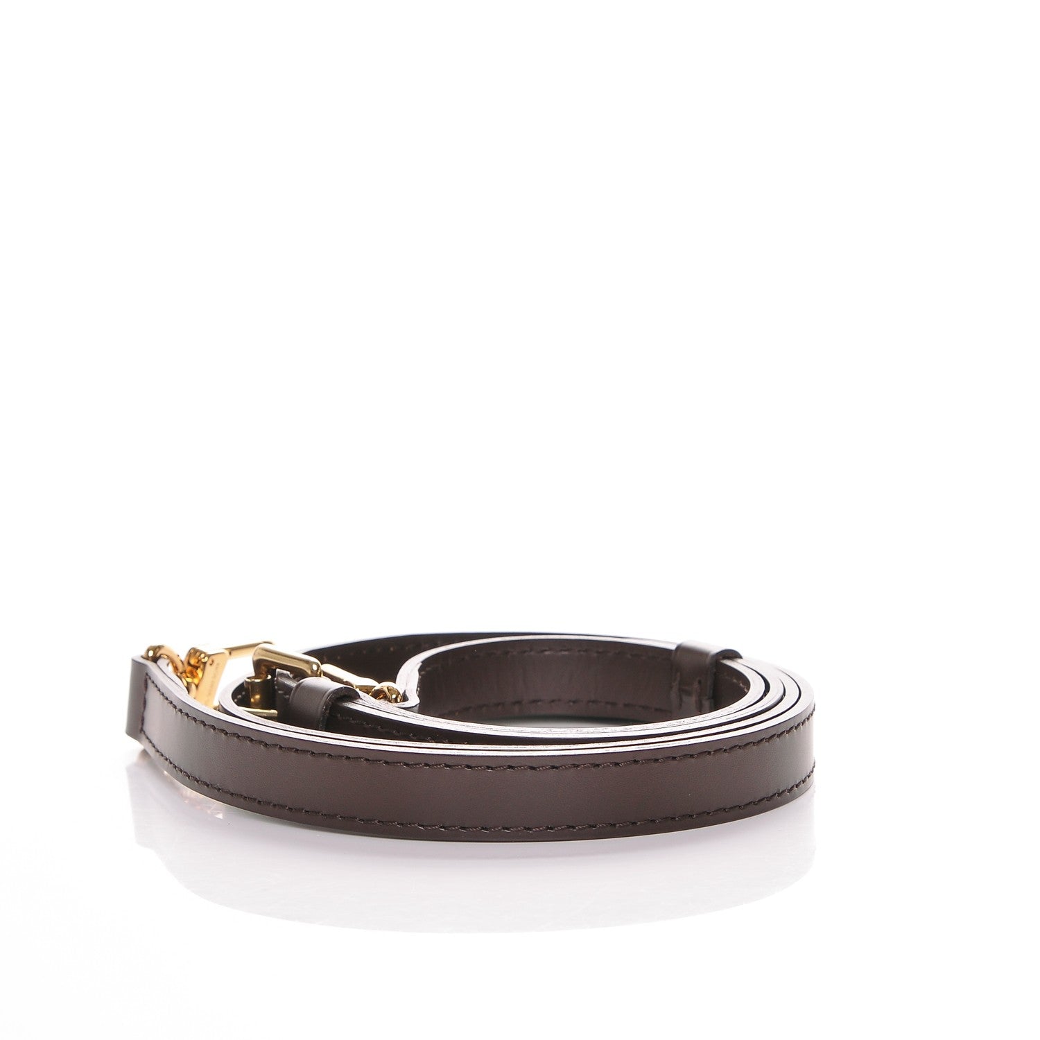 Louis Vuitton Calfskin 16mm Adjustable Shoulder Strap Brown 3 of 5