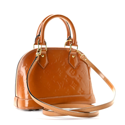 Louis Vuitton Vernis Alma BB Rose Velours 8 of 10