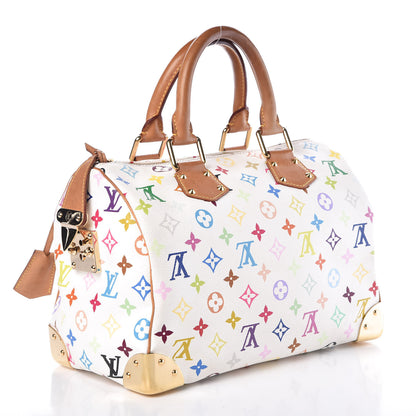 Louis Vuitton Monogram Multicolor Speedy 30 White 3 of 14