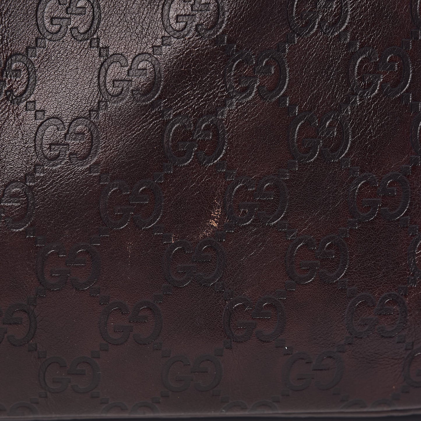 Guccissima Medium Horsebit Chain Hobo Dark Brown