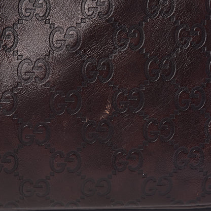 Gucci Guccissima Medium Horsebit Chain Hobo Dark Brown 12 of 13