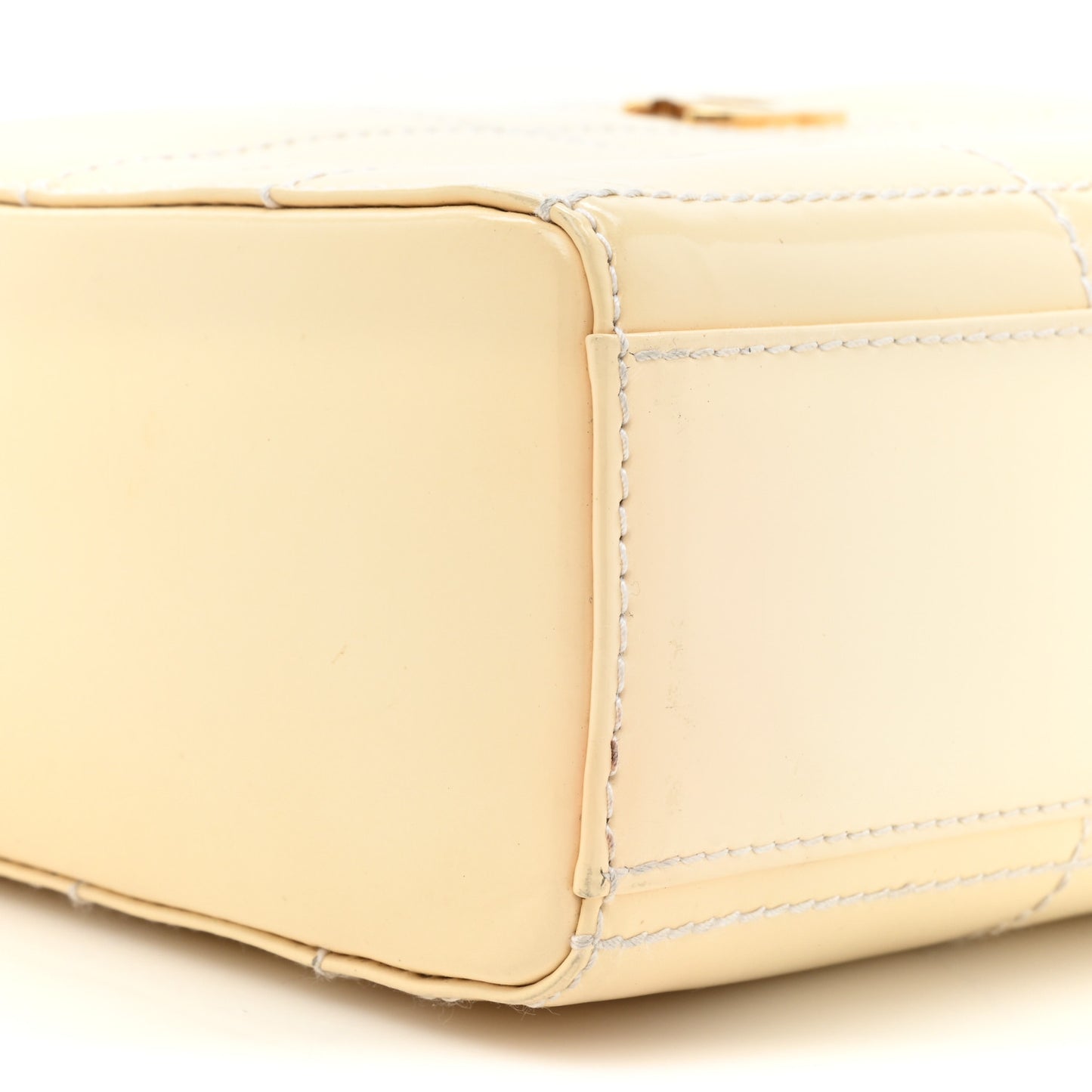 Patent Chocolate Bar Camera Bag White