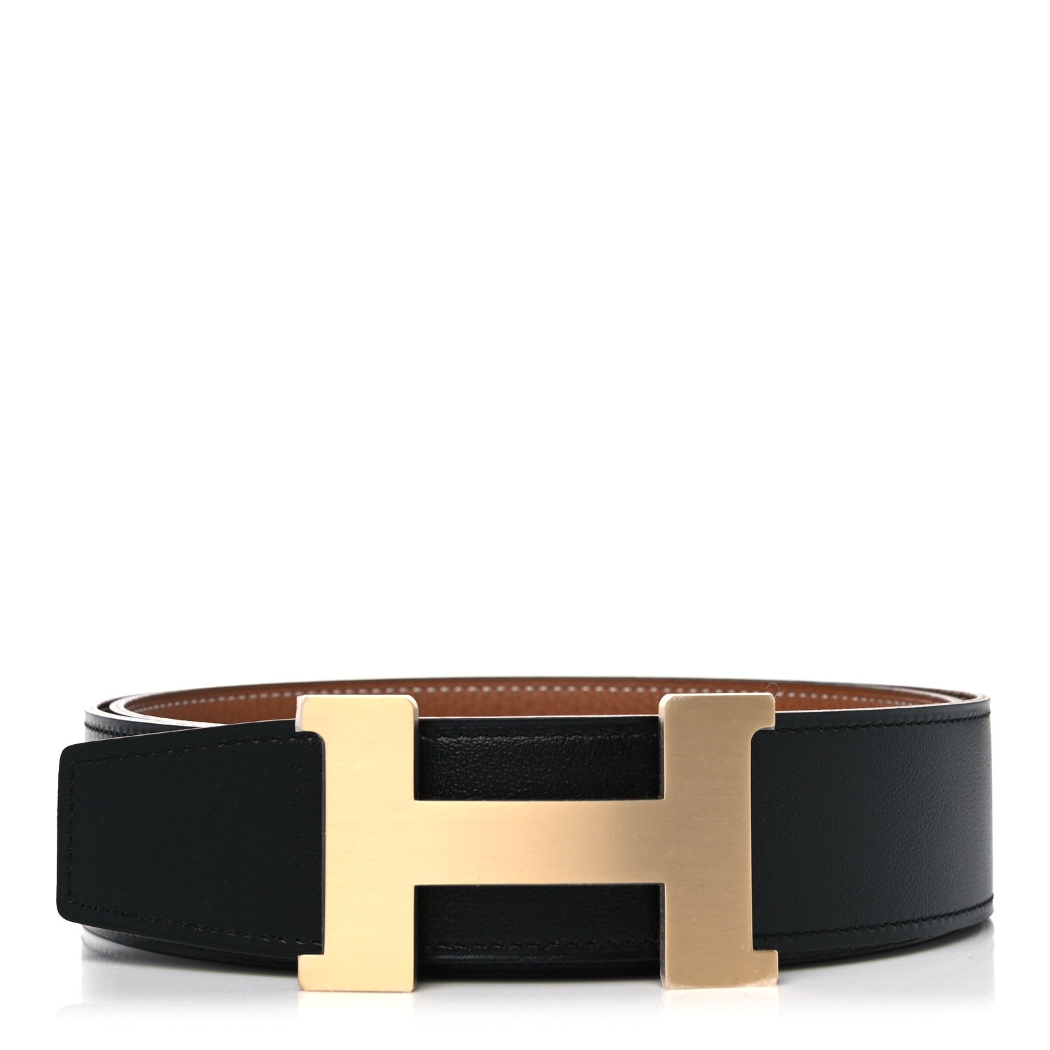 Hermes Box Togo 42mm Constance Belt 100 Black Gold 1 of 5
