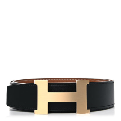 Hermes Box Togo 42mm Constance Belt 100 Black Gold 1 of 5