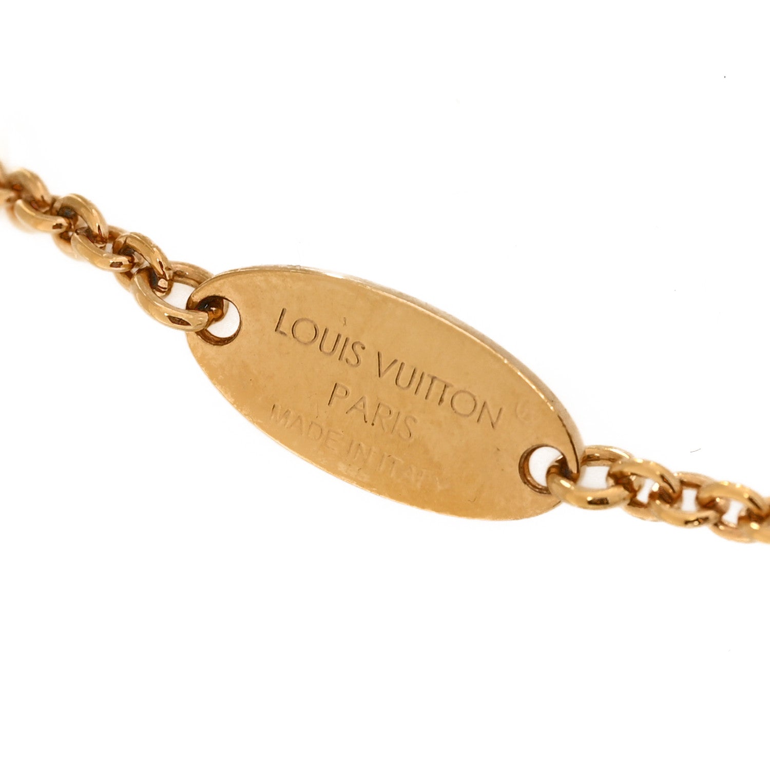 Louis Vuitton Metal Crystal LV Iconic Bracelet Gold 4 of 6