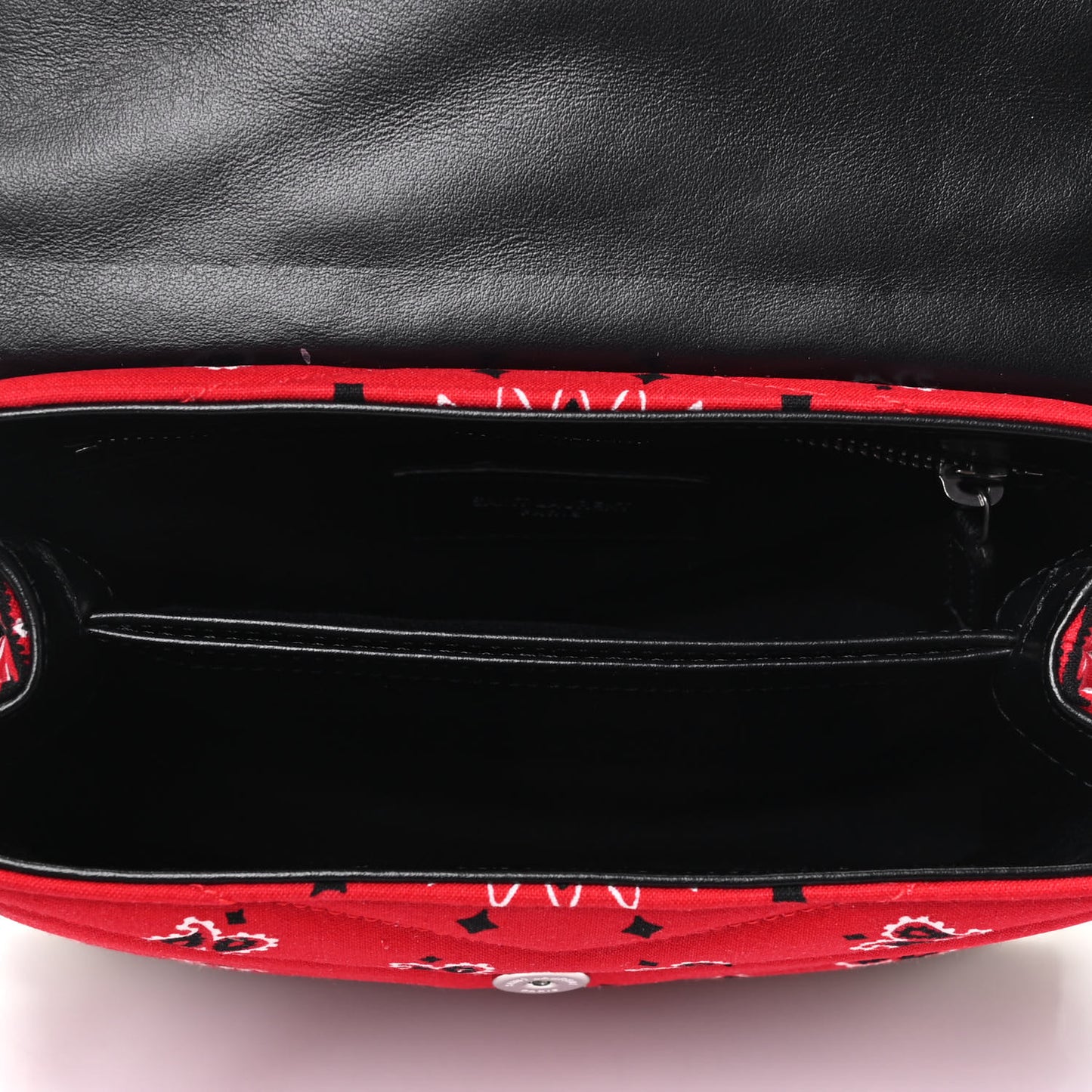 Cotton Bandana Y Quilted Monogram Toy Loulou Crossbody Bag Red