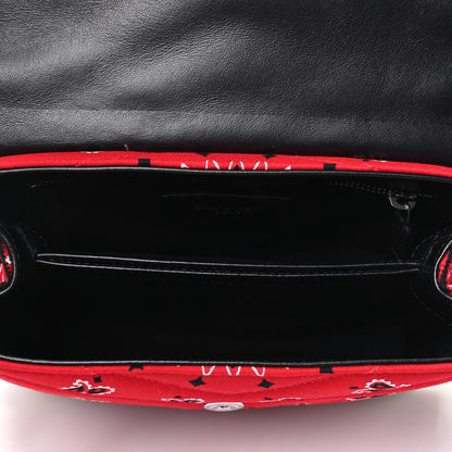 Saint Laurent Cotton Bandana Y Quilted Monogram Toy Loulou Crossbody Bag Red 4 of 4
