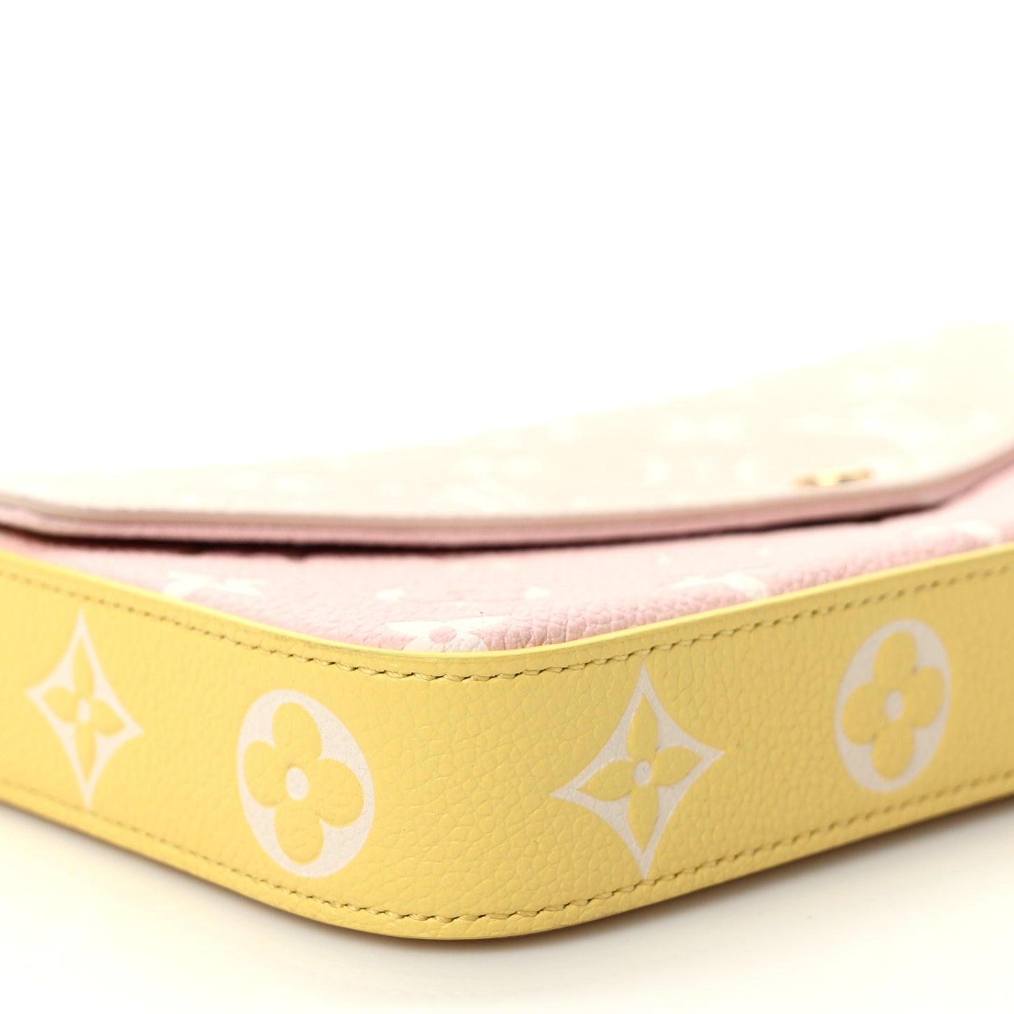 Empreinte Spring in the City Felicie Pochette Chain Wallet Pink Beige Yellow