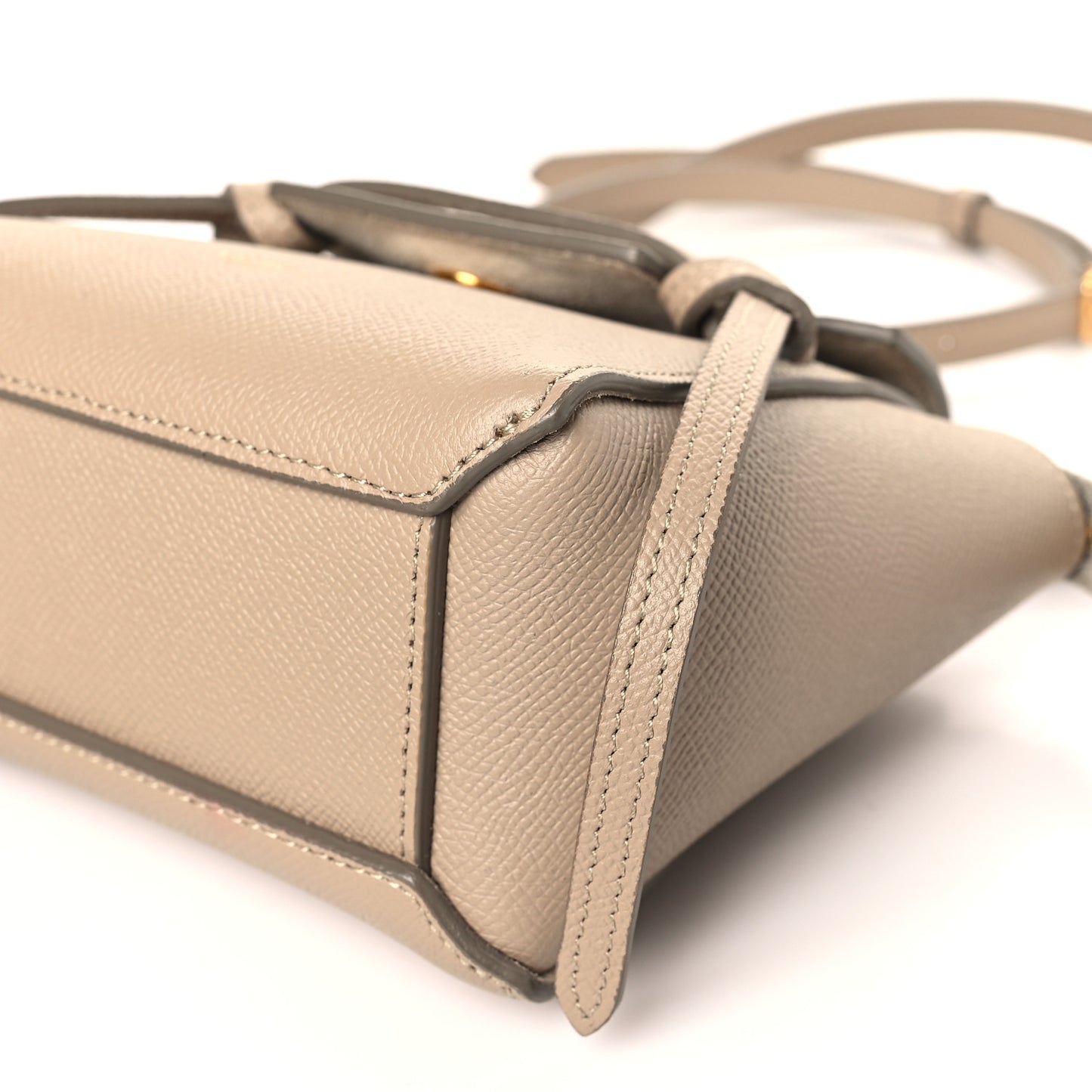 Grained Calfskin Pico Belt Bag Light Taupe
