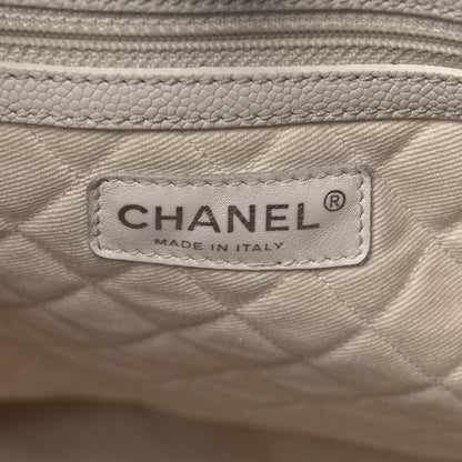 Chanel Caviar Timeless CC Shopping Tote White 7 of 13