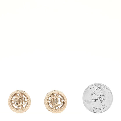 Chanel Pearl CC Round Rope Clip On Earrings 2 of 4