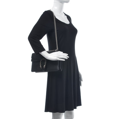 Gucci Pebbled Calfskin Small Dionysus Shoulder Bag Black 2 of 7