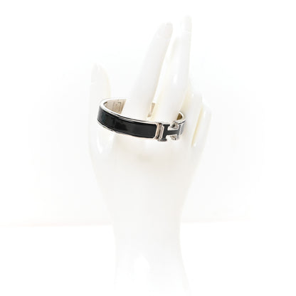 Hermes Enamel Narrow Clic Clac H Bracelet PM Black 2 of 4
