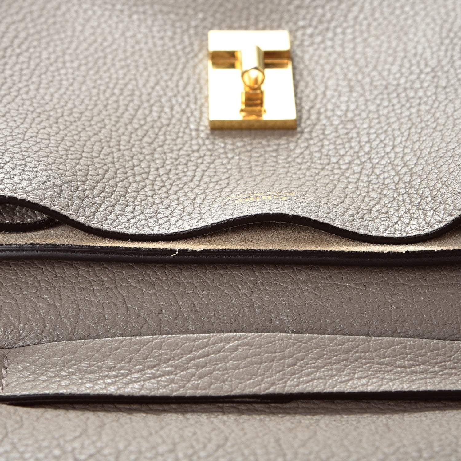 Chloe Grained Lambskin Drew Shoulder Bag Motty Grey 9 of 10