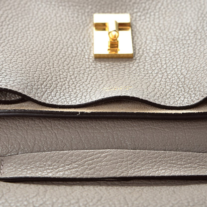 Chloe Grained Lambskin Drew Shoulder Bag Motty Grey 9 of 10