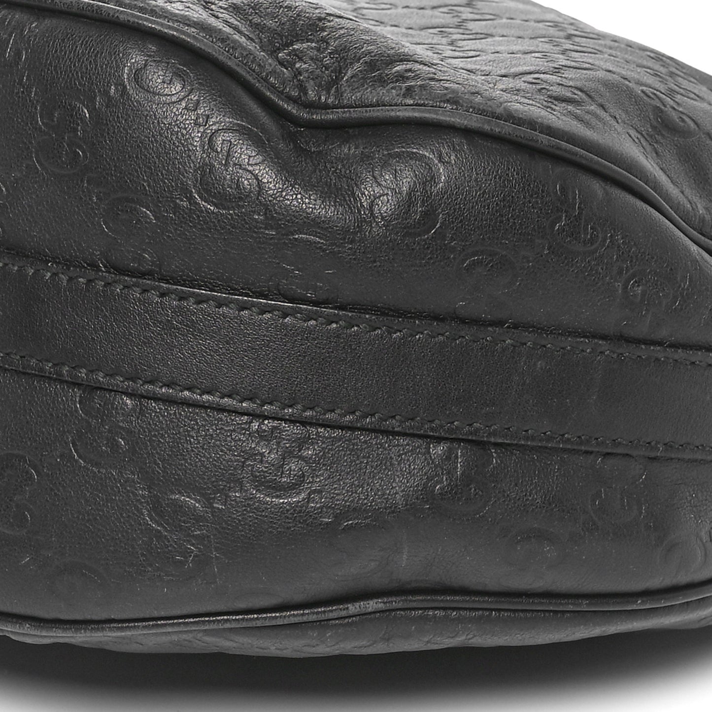 Guccissima Medium GG Twins Hobo Black