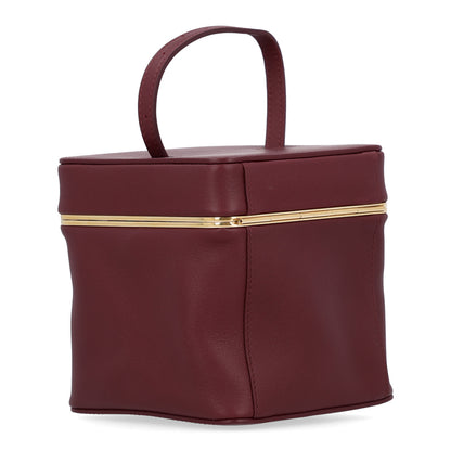 Celine Supple Calfskin Cube Frame Bag Syrah 3 of 10