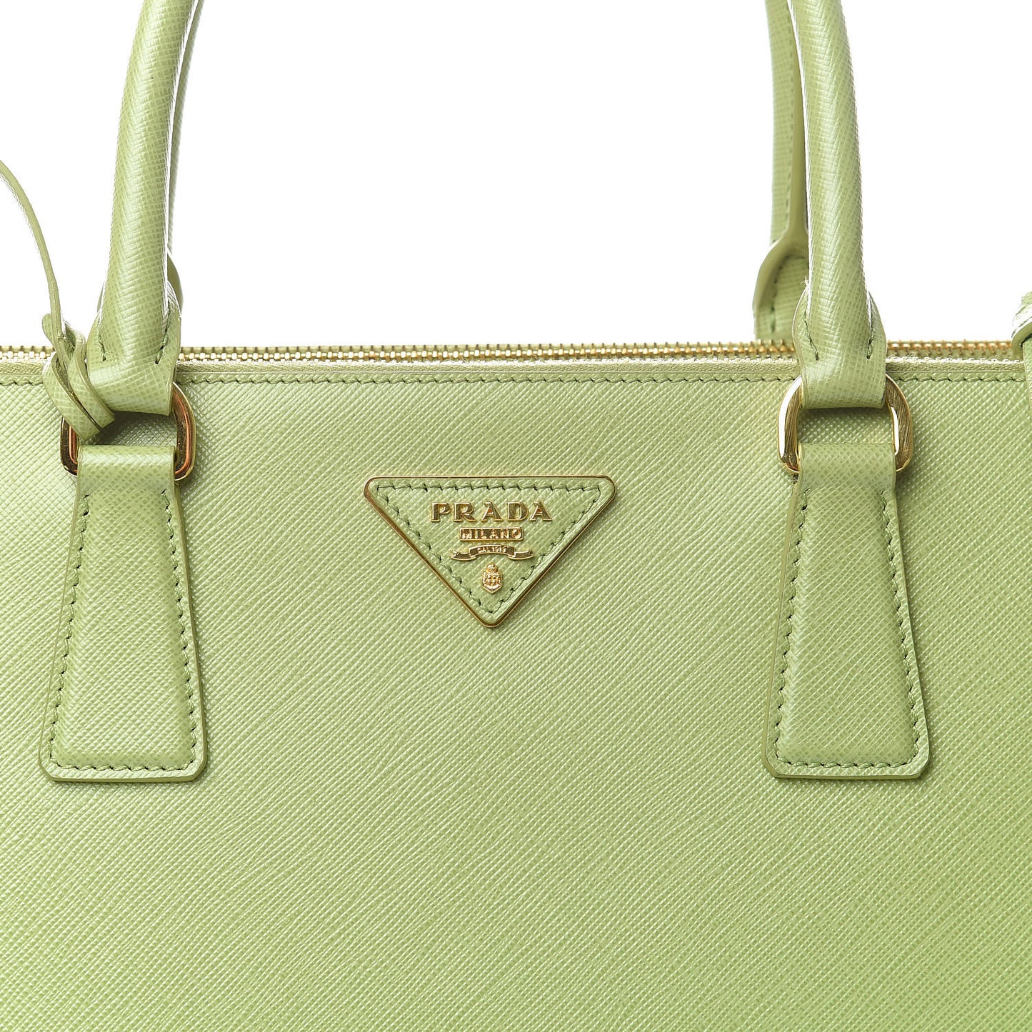 Saffiano Medium Double Zip Galleria Tote Prato
