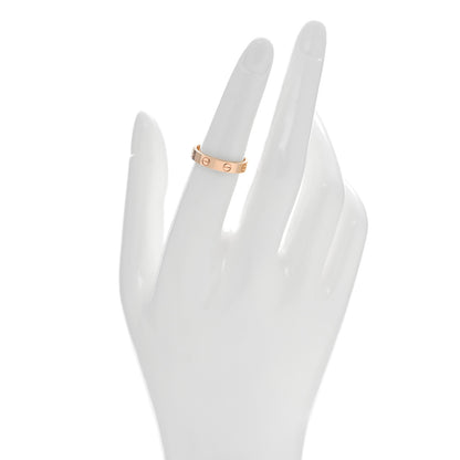 Cartier 18K Pink Gold 3.5mm LOVE Wedding Band Ring 52 6 2 of 5