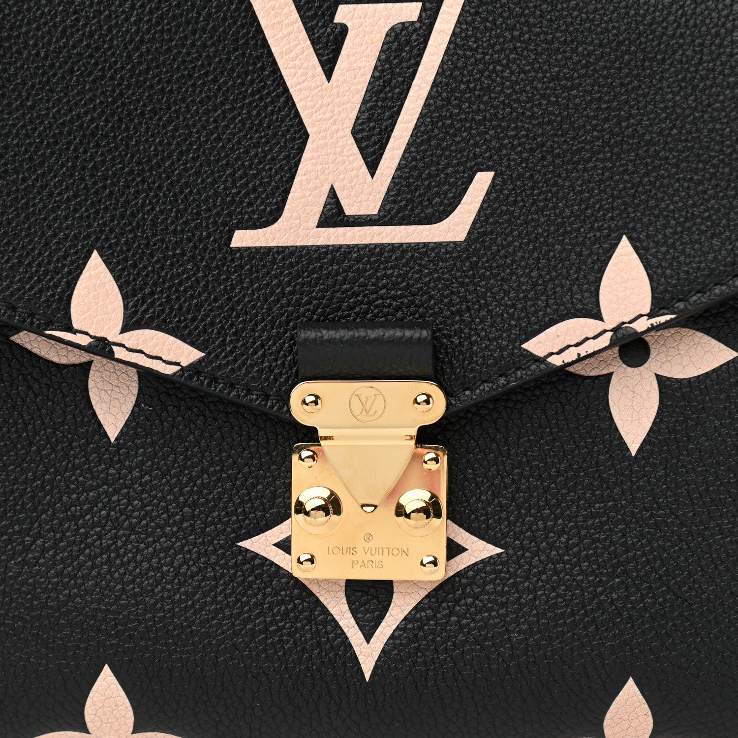 Louis Vuitton Empreinte Monogram Giant Pochette Metis Black Beige 7 of 10