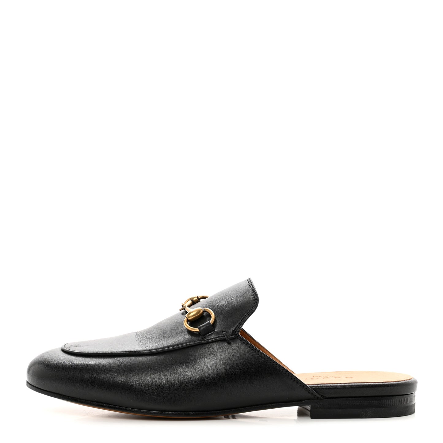 Calfskin Womens Princetown Slippers 35 Black