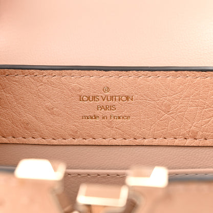 Louis Vuitton Ostrich Capucines Mini Rose Champagne 6 of 10