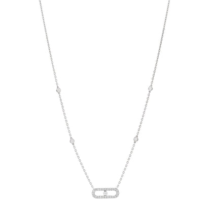 Messika 18K White Gold Diamond Move Uno Necklace 1 of 5
