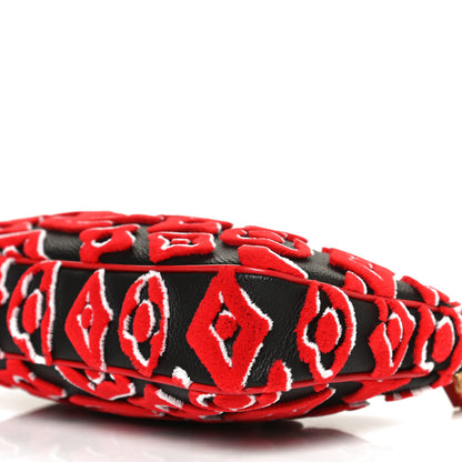 Louis Vuitton X UF Tufted Monogram Pochette Accessories Black Red 10 of 13