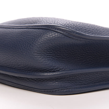 Hermes Taurillon Clemence Evelyne III PM Bleu Abysse 9 of 10