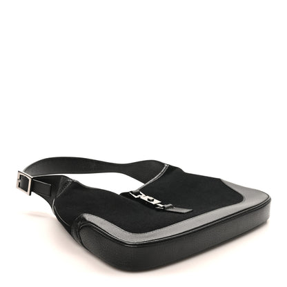 Gucci Felt Jackie O Hobo Black 4 of 10
