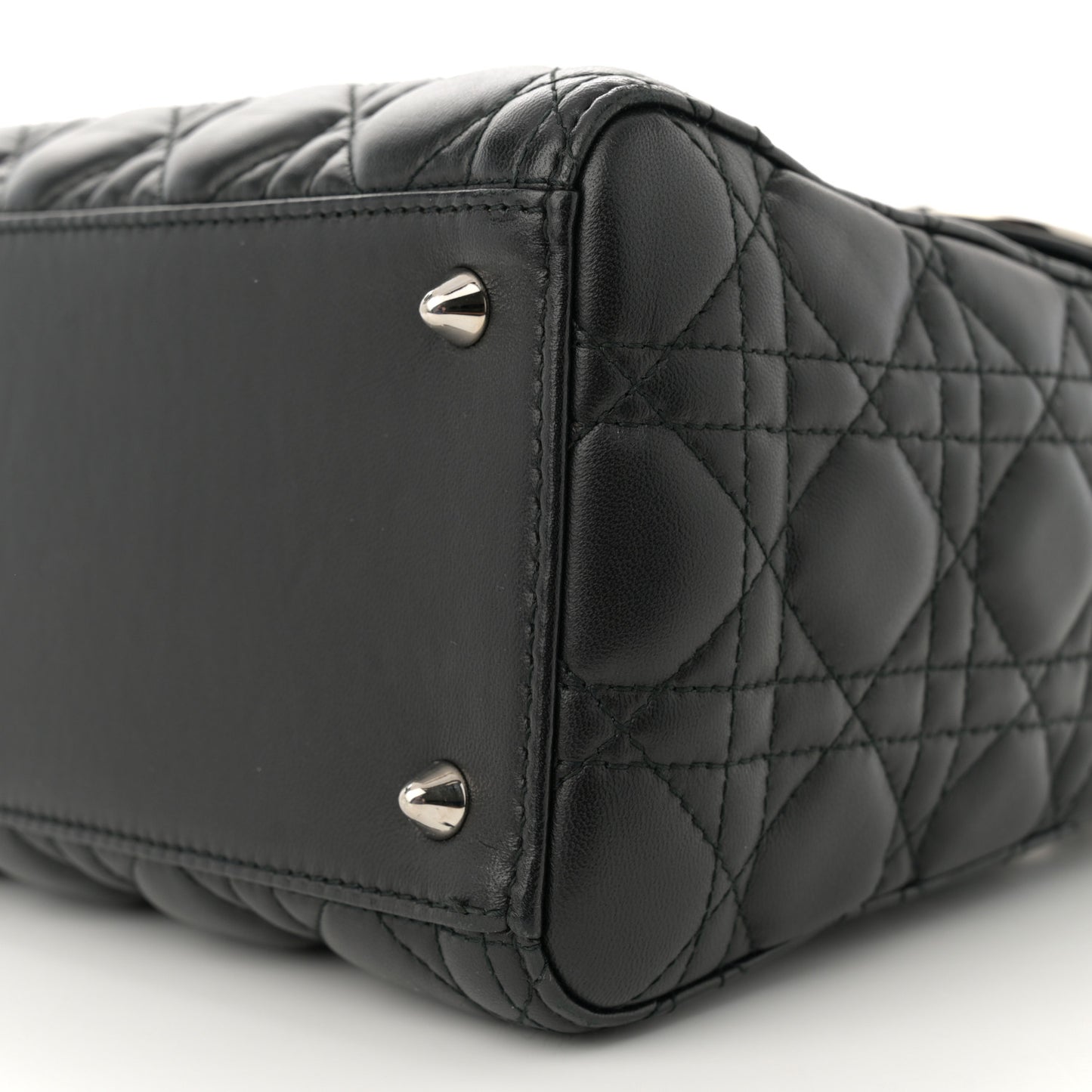 Lambskin Cannage Medium Lady Dior Black