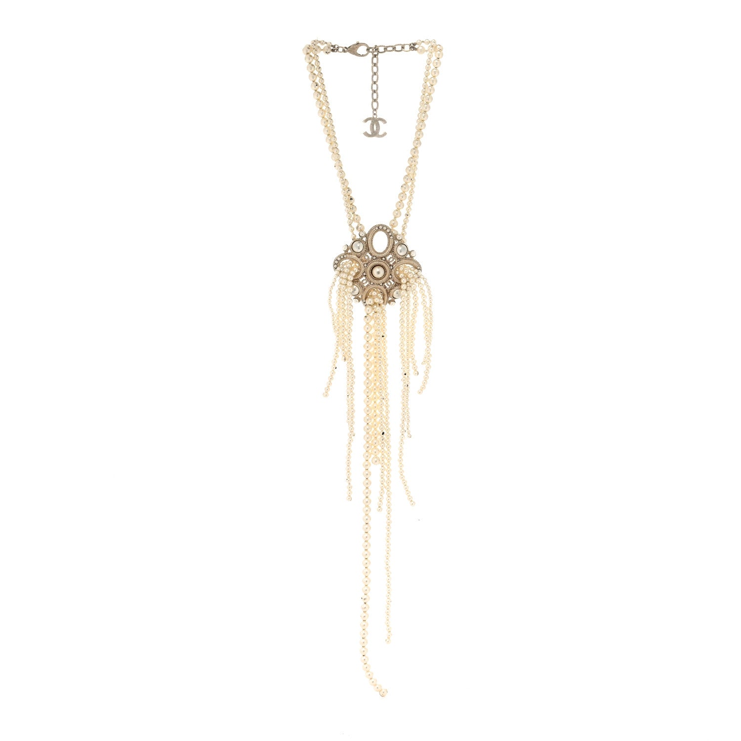 Chanel Pearl CC Multi Strand Necklace 3 of 6