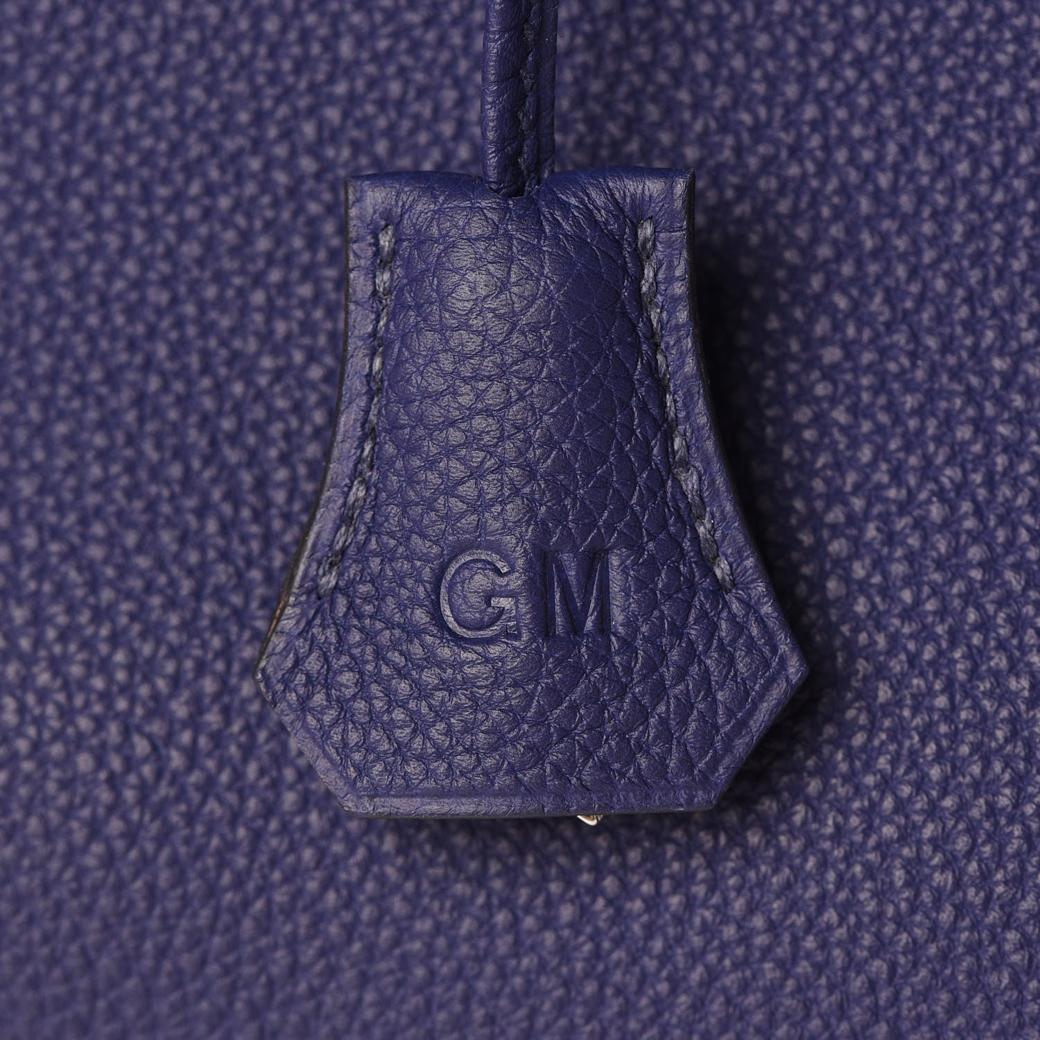 Hermes Togo Swift Officier Birkin 40 Bleu Encre Bordeaux 9 of 35