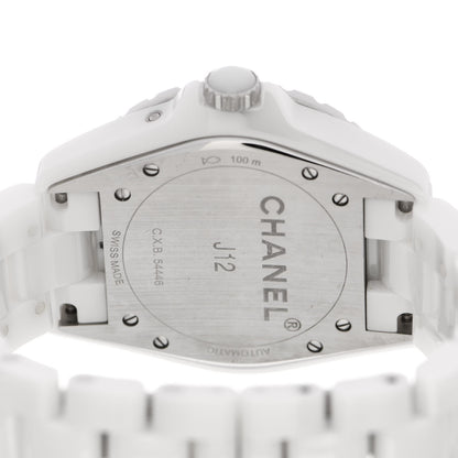 Chanel Stainless Steel Ceramic 38mm J12 Moonphase Automatic Watch White 3 of 5
