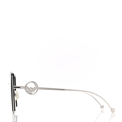 Fendi Metal Acetate F is Fendi Square Sunglasses FF 0294/S Silver 3 of 7