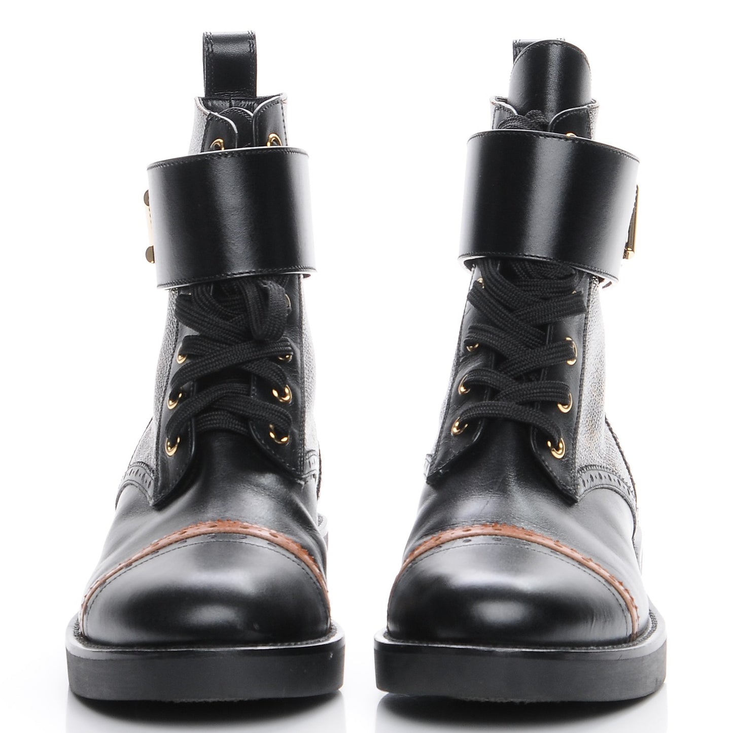 Calfskin Monogram Boyish Ranger Boots 39 Black