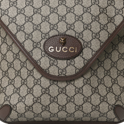 Gucci GG Supreme Monogram Web Medium Neo Vintage Flap Messenger Bag Beige New Acero 8 of 13