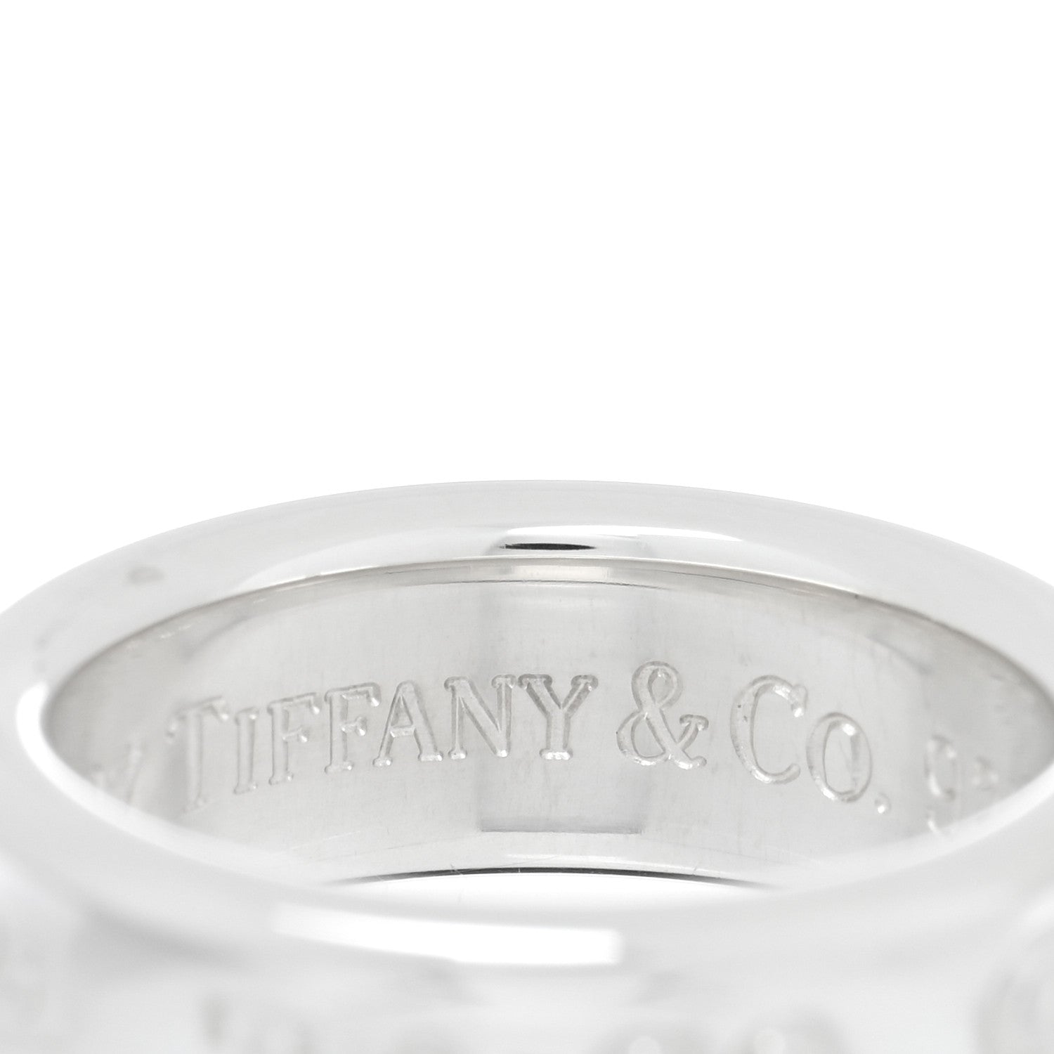 Tiffany Sterling Silver 1837 Band Ring 51 5.75 4 of 4
