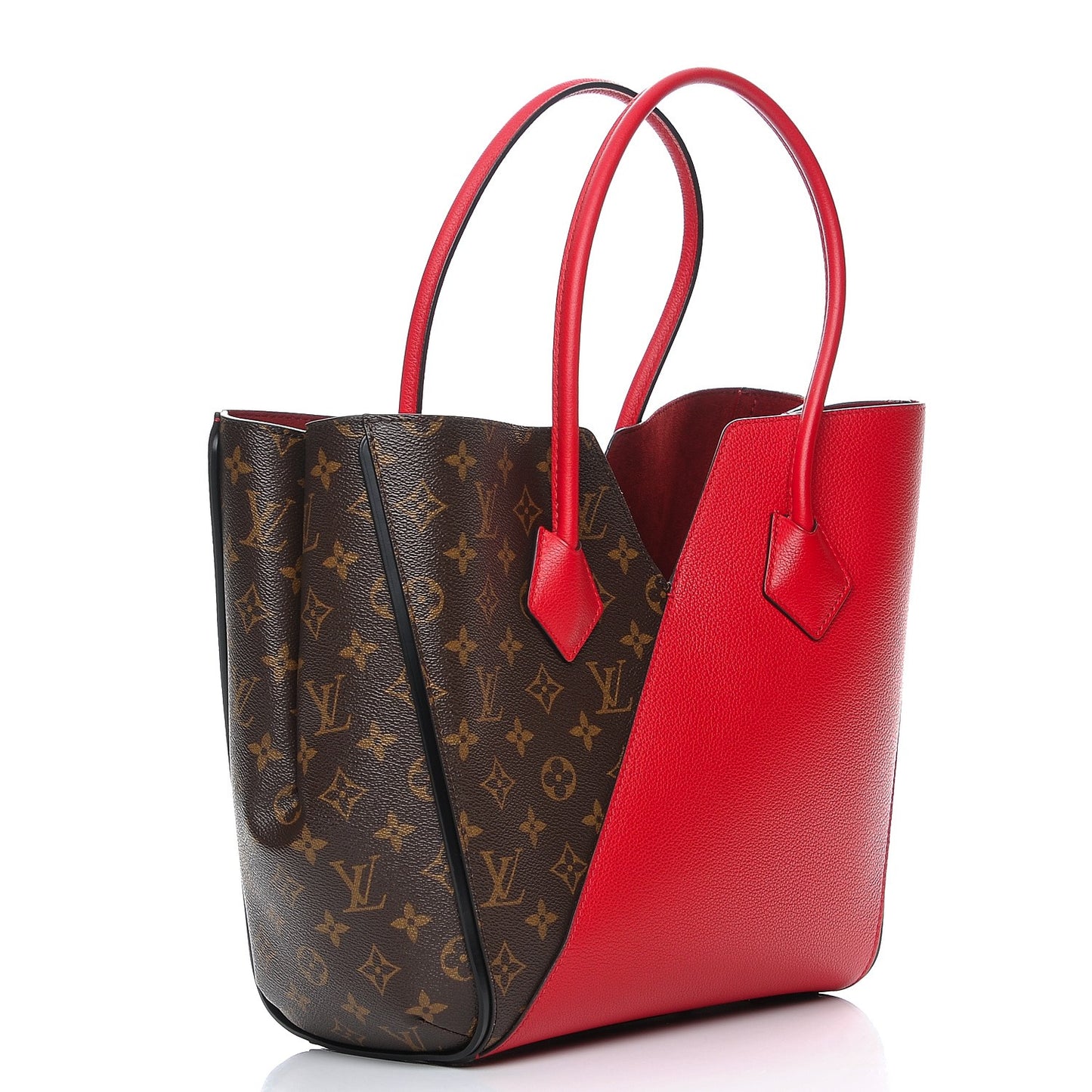 Calfskin Monogram Kimono Tote Cherry