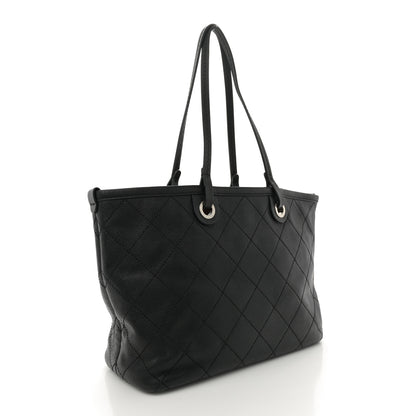 Chanel Grained Calfskin Shopping Fever Tote Black 4 of 13
