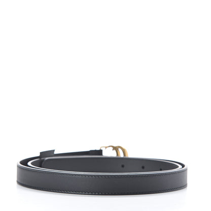 Gucci Calfskin Double G 20mm Belt 95 38 Black 2 of 7
