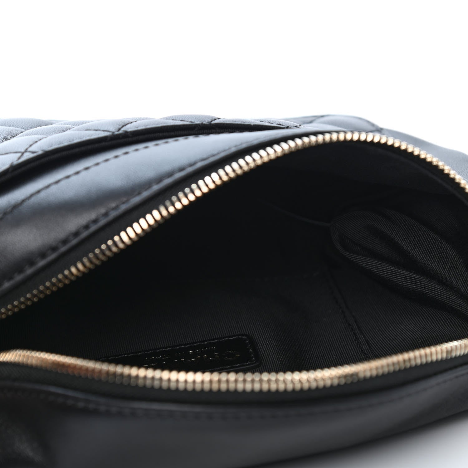 Chanel Lambskin Quilted Waist Bag Fanny Pack Black 4 of 4