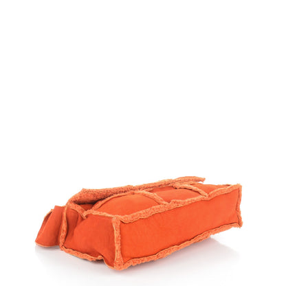 Chanel Shearling Patchwork Mademoiselle Messenger Orange 4 of 8