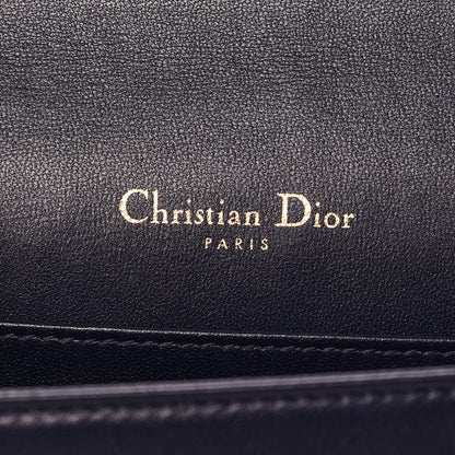 Christian Dior Lambskin Cannage Lady Dior Clutch Navy Blue 6 of 9