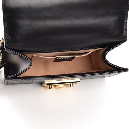 Gucci Guccissima Small Padlock Shoulder Bag Black 5 of 9
